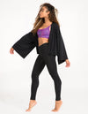 Flow Crop Kimono - Obsidian - Shirts