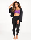 Flow Crop Kimono - Obsidian - Shirts
