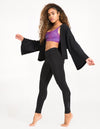 Flow Crop Kimono - Obsidian - Shirts