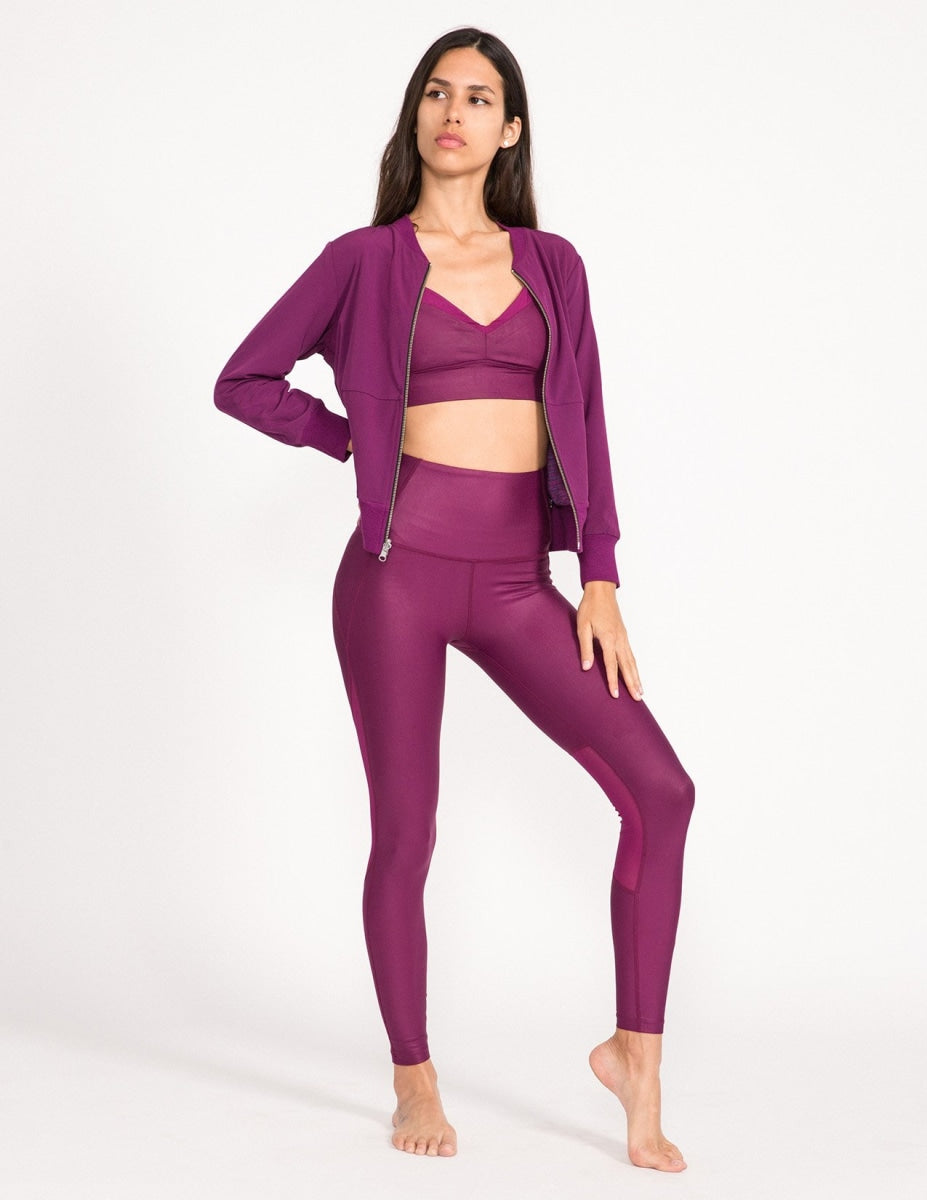 Alchemy High Waist Legging - Mystic Purple - Leggings