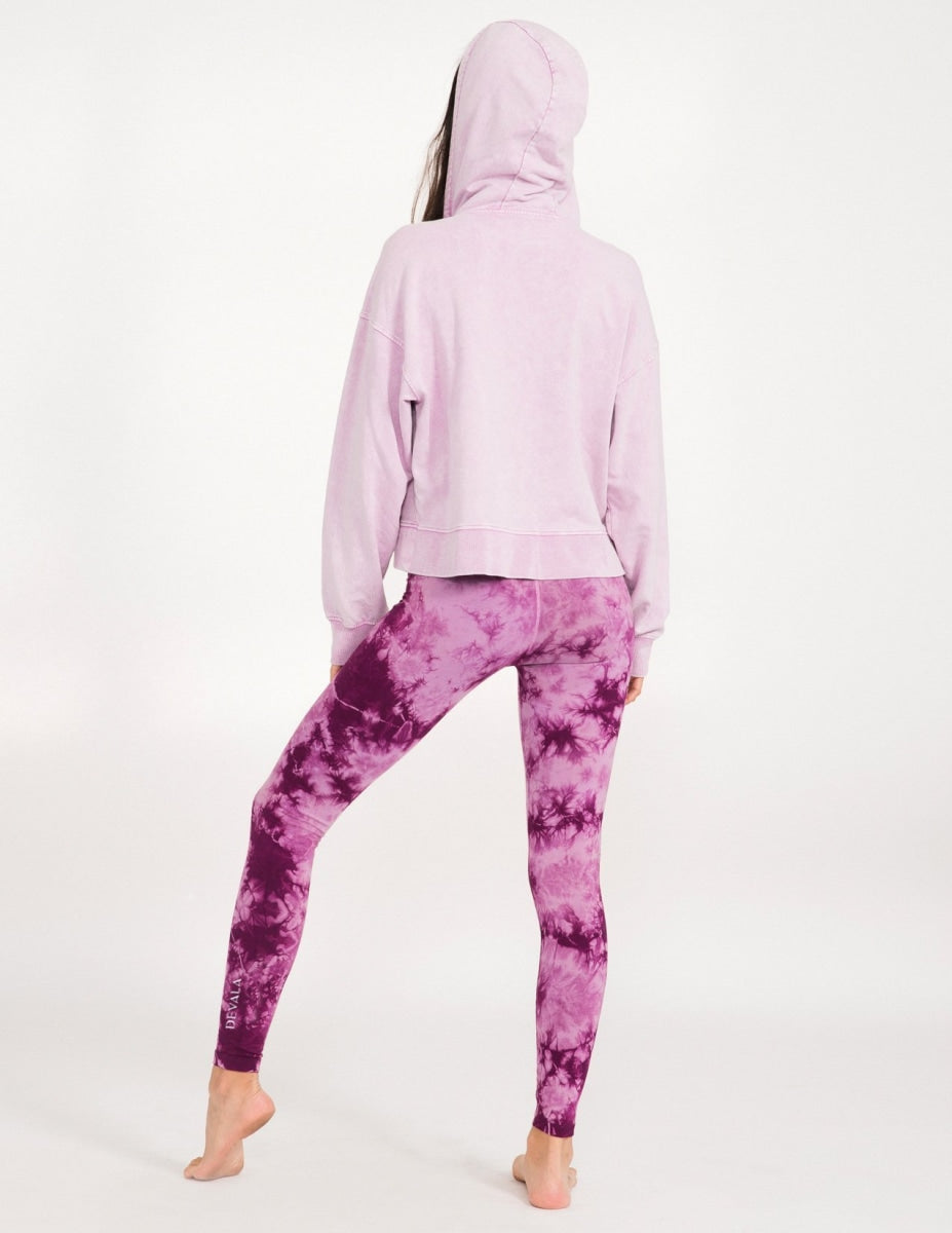 Crop Boyfriend Hoodie Vintage Wash - Lilac Sky - Jackets