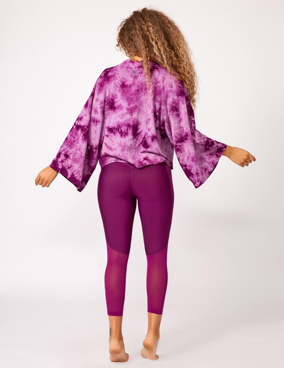 Flow Crop Kimono - Mystic Crystal Wash - Shirts