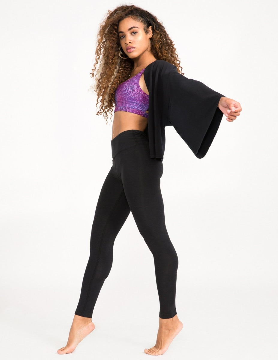 Flow Crop Kimono - Obsidian - Shirts