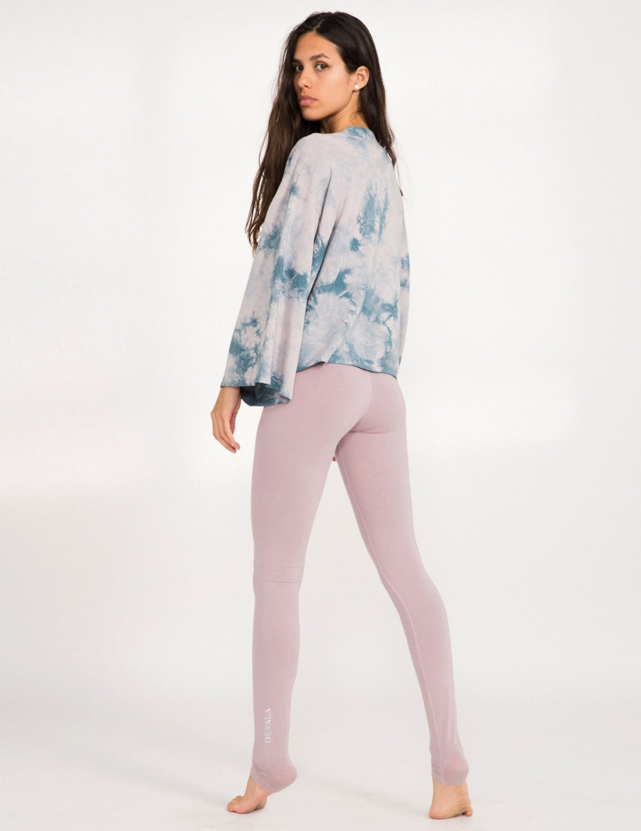 Flow Crop Kimono - Stormy Crystal Wash - Shirts