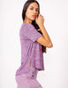 Freedom Tee - Purple Haze Seed of Life Print - Tops