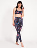 Imagine High Waist Legging Reversible - Enchanted Garden Obsidian - Leggings