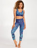 Kali 3/4 Legging - In Bloom - Sea Mist - Leggings