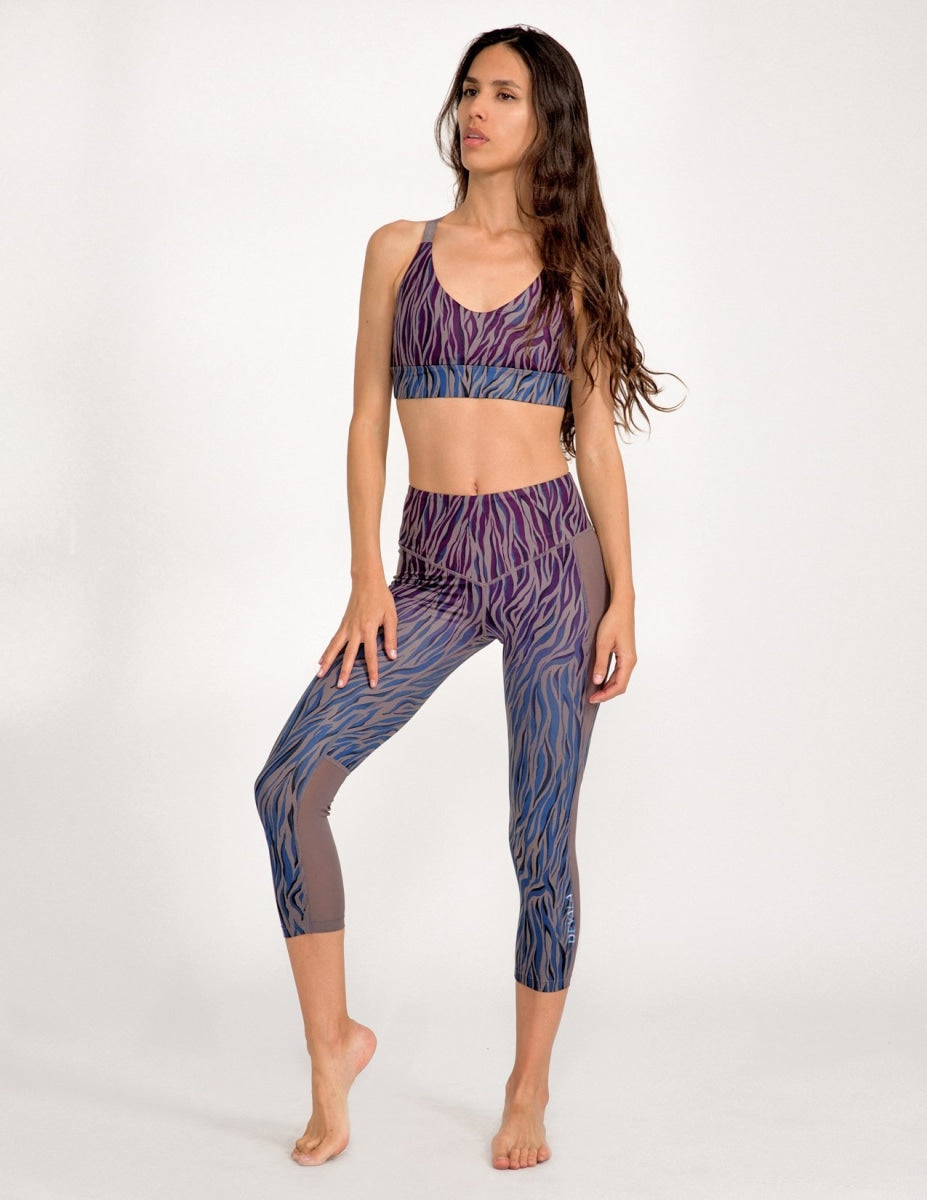 Kali 3/4 Legging - Sacred Fire Ombre - Wolf - Leggings