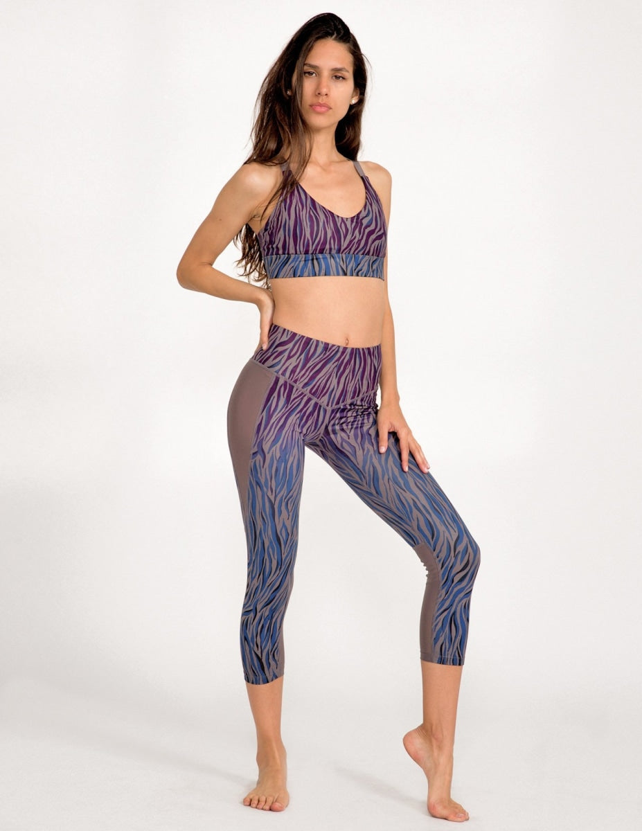 Kali 3/4 Legging - Sacred Fire Ombre - Wolf - Leggings