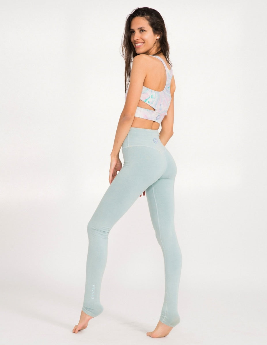 Naked High Waist Long Legging Vintage Wash - Agave - Leggings